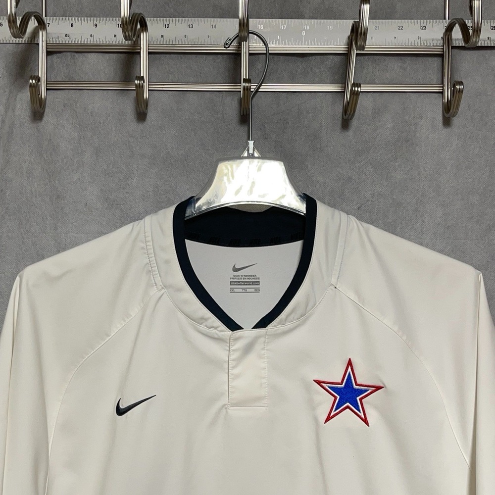Nike Jacket Men XXL Softshell Hot 1/4 Snap Pullover Windbreaker Embroidered Star